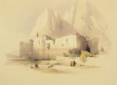 The Convent of St. Catherine, Mount Sinai, February 21st 1839, plate 109 from Volume III of 